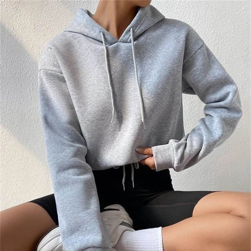 Casual Drawstring Sweatshirt