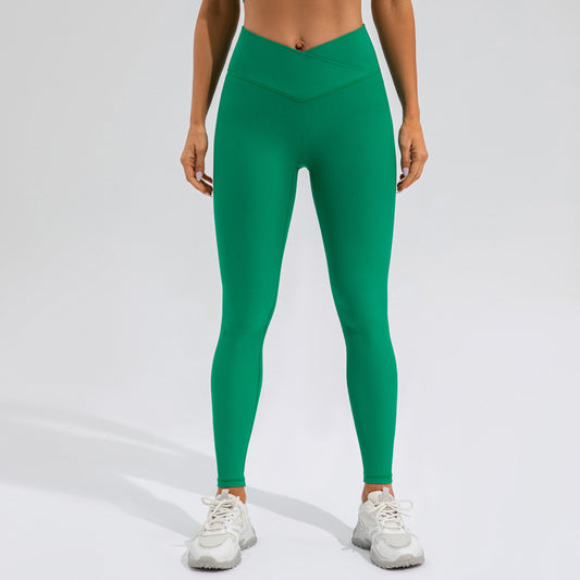 Quick Dry Crossover Waist Leggings