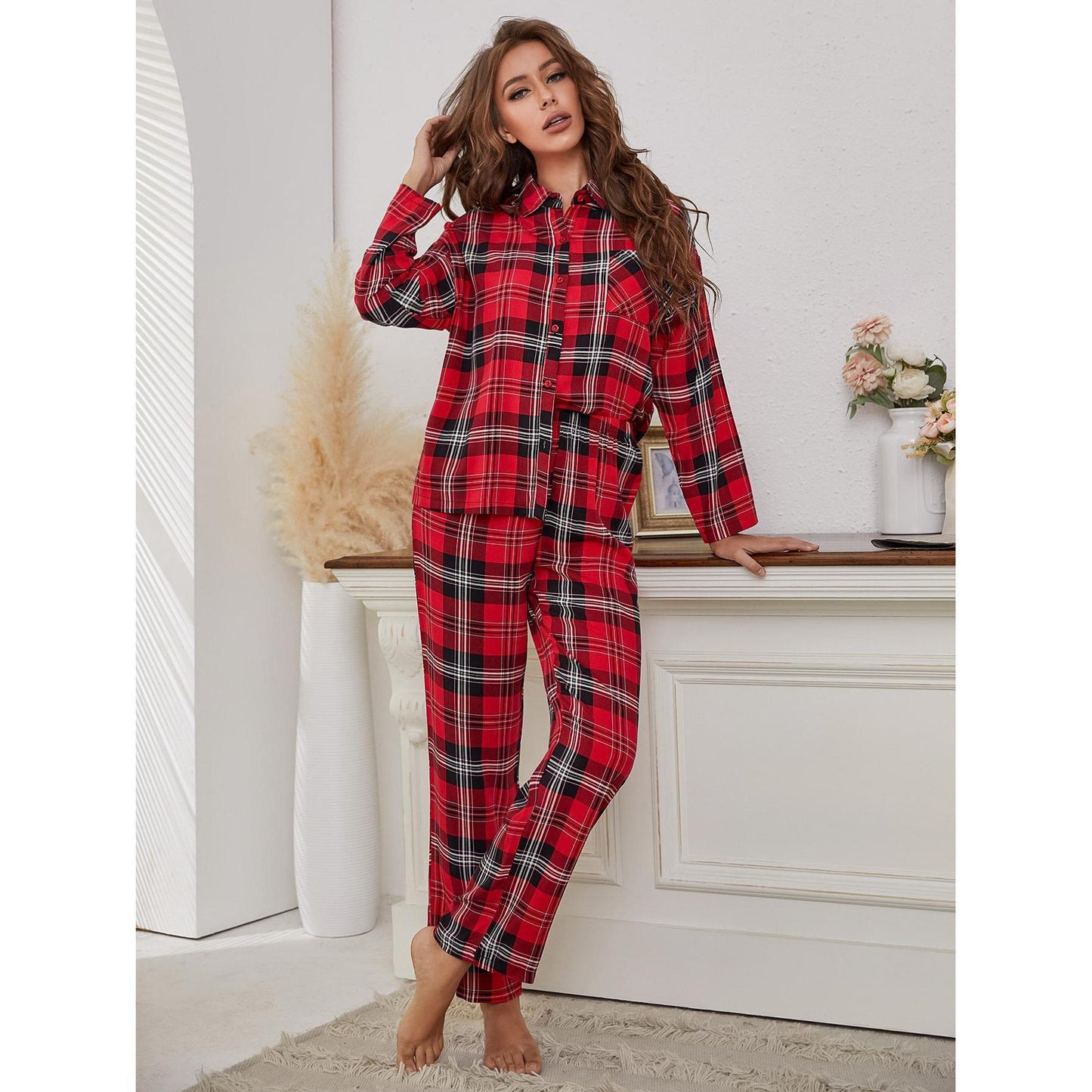 Classic Plaid Pajama Set