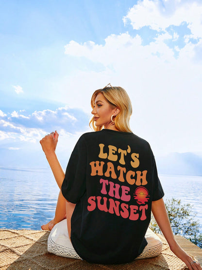 Let's Watch The Sunset Graphic Tee