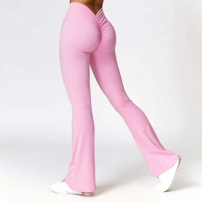 Ruched High Waisted Flare Dream Leggings