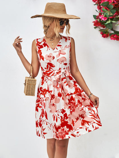 Floral Printed Flowy Summer Dress