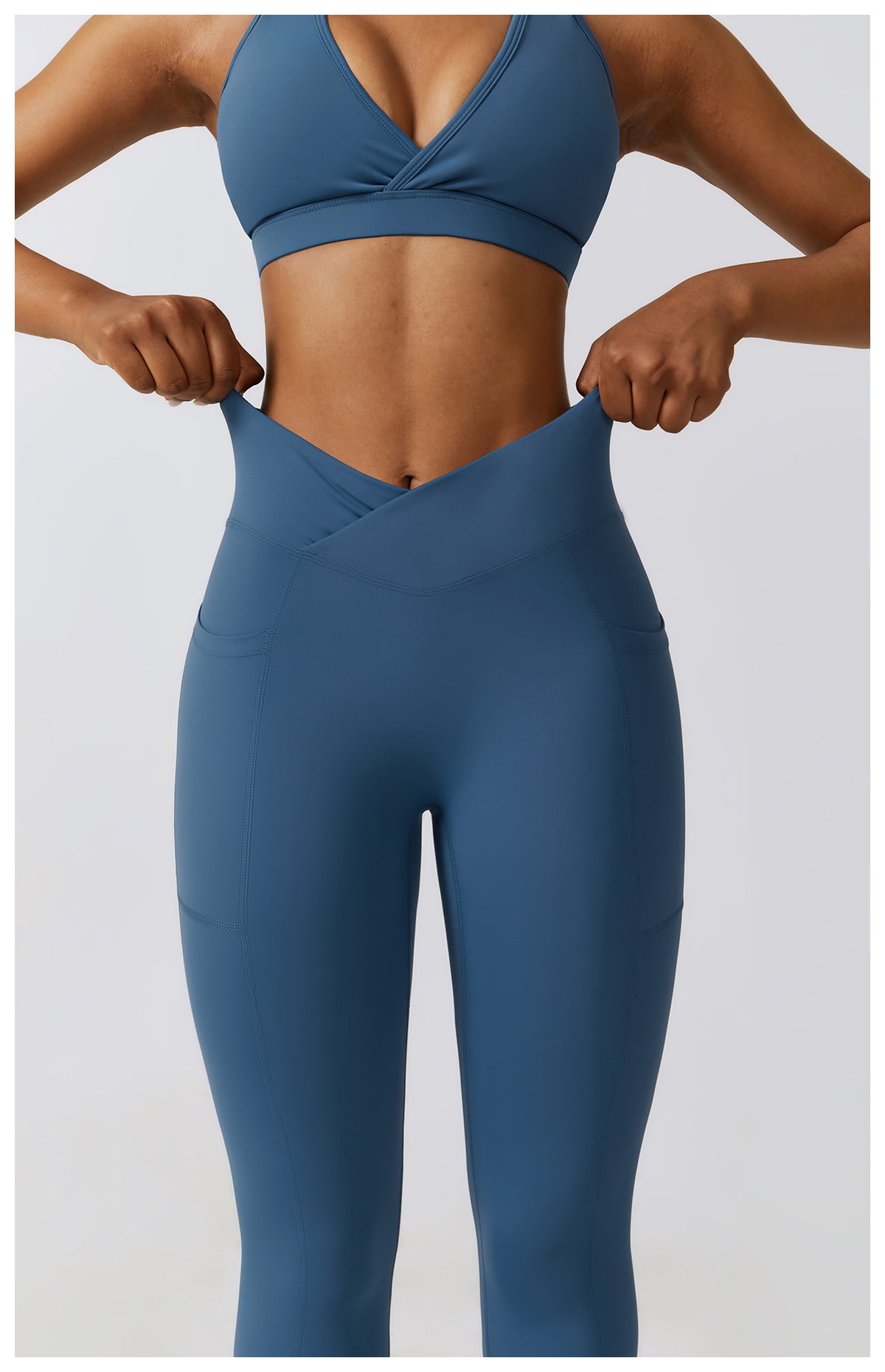 Crossover High waisted Slim Dream Leggings With Pockets