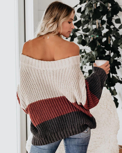 Off Shoulder Oversized Sweater