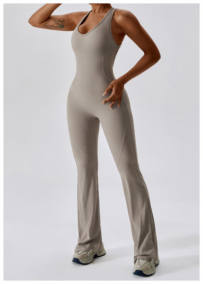 Flattering Flare Halter Jumpsuit