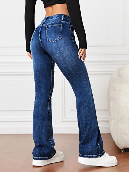 Stretchy Casual Flare Jeans