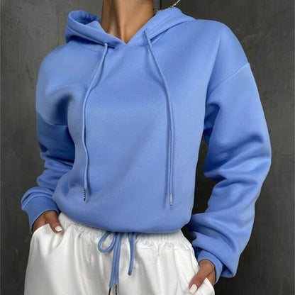 Casual Drawstring Sweatshirt