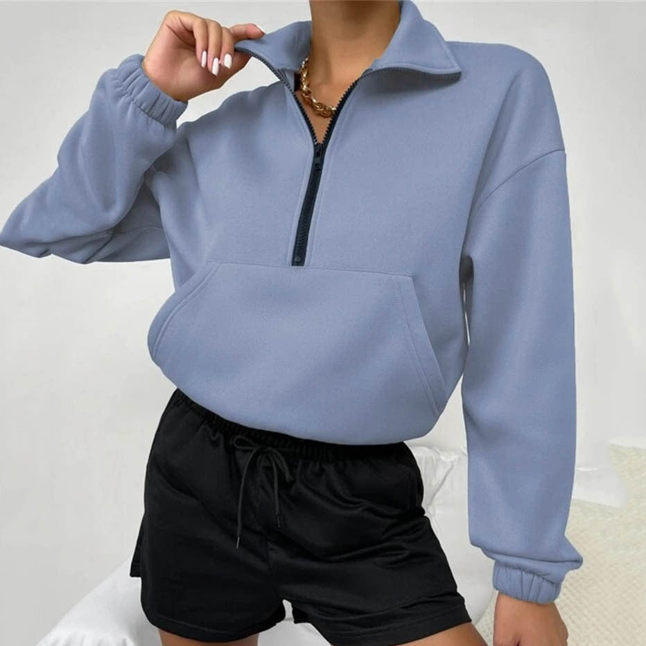 Half Zip Casual Pullover