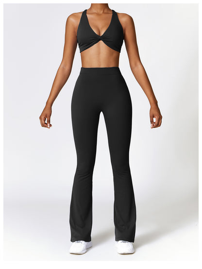 Ruched High Waisted Flare Dream Leggings