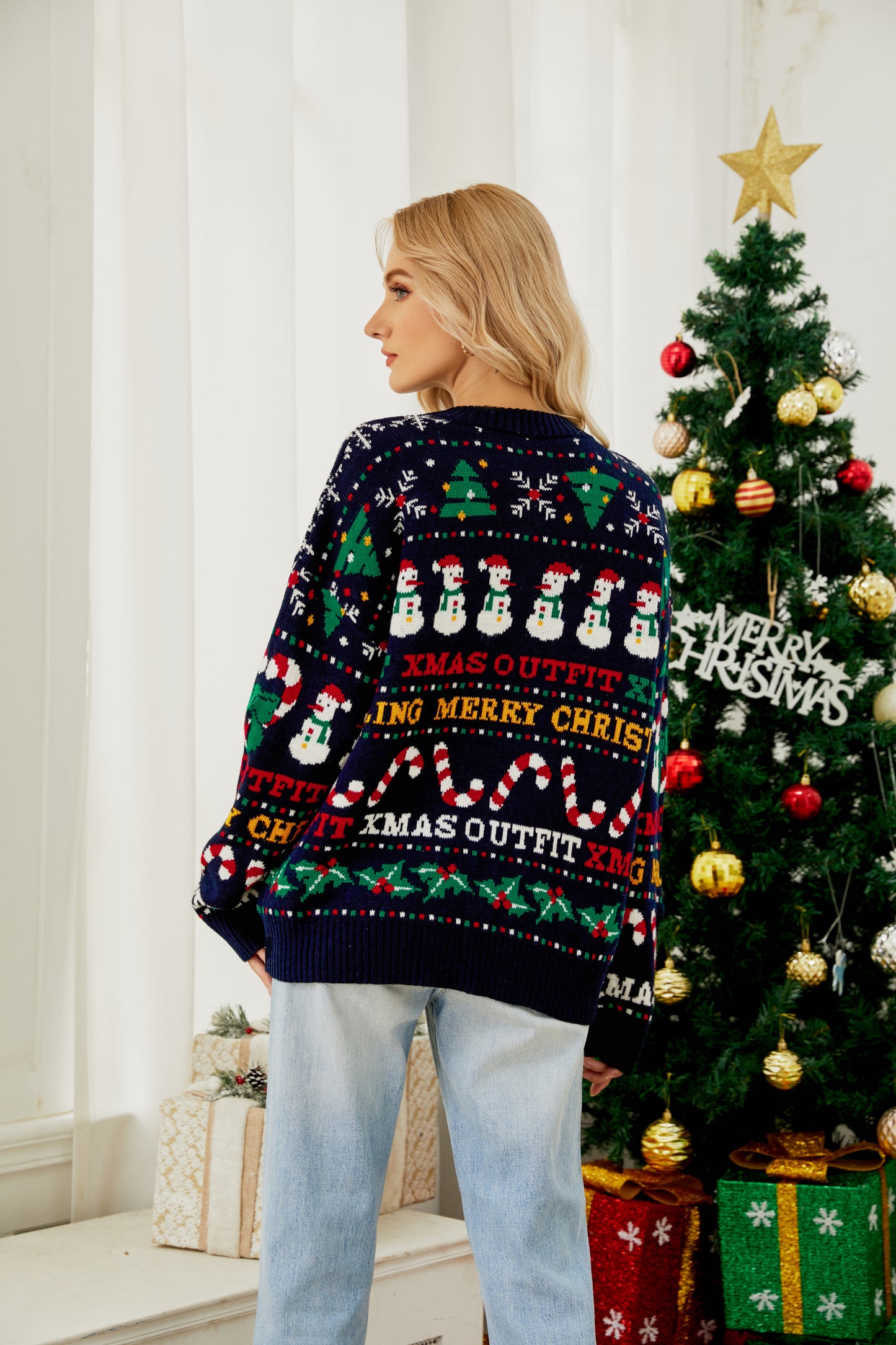 Christmas Printed Sweater