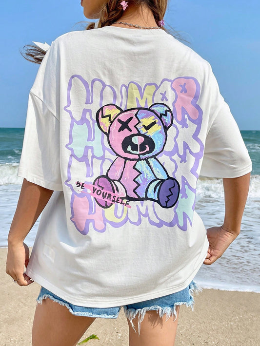 Doodle Print Short Sleeve T-Shirt