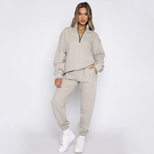 Half Zip Pullover & Sweatpants Set