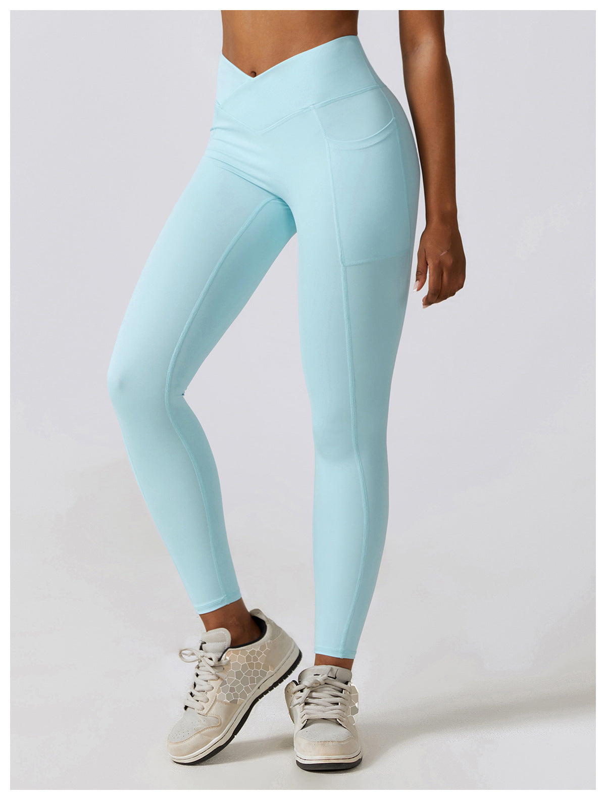 Crossover High waisted Slim Dream Leggings With Pockets