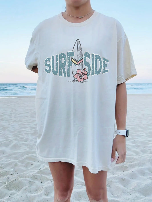 Surf Side Printed Short Sleeve Casual Tee