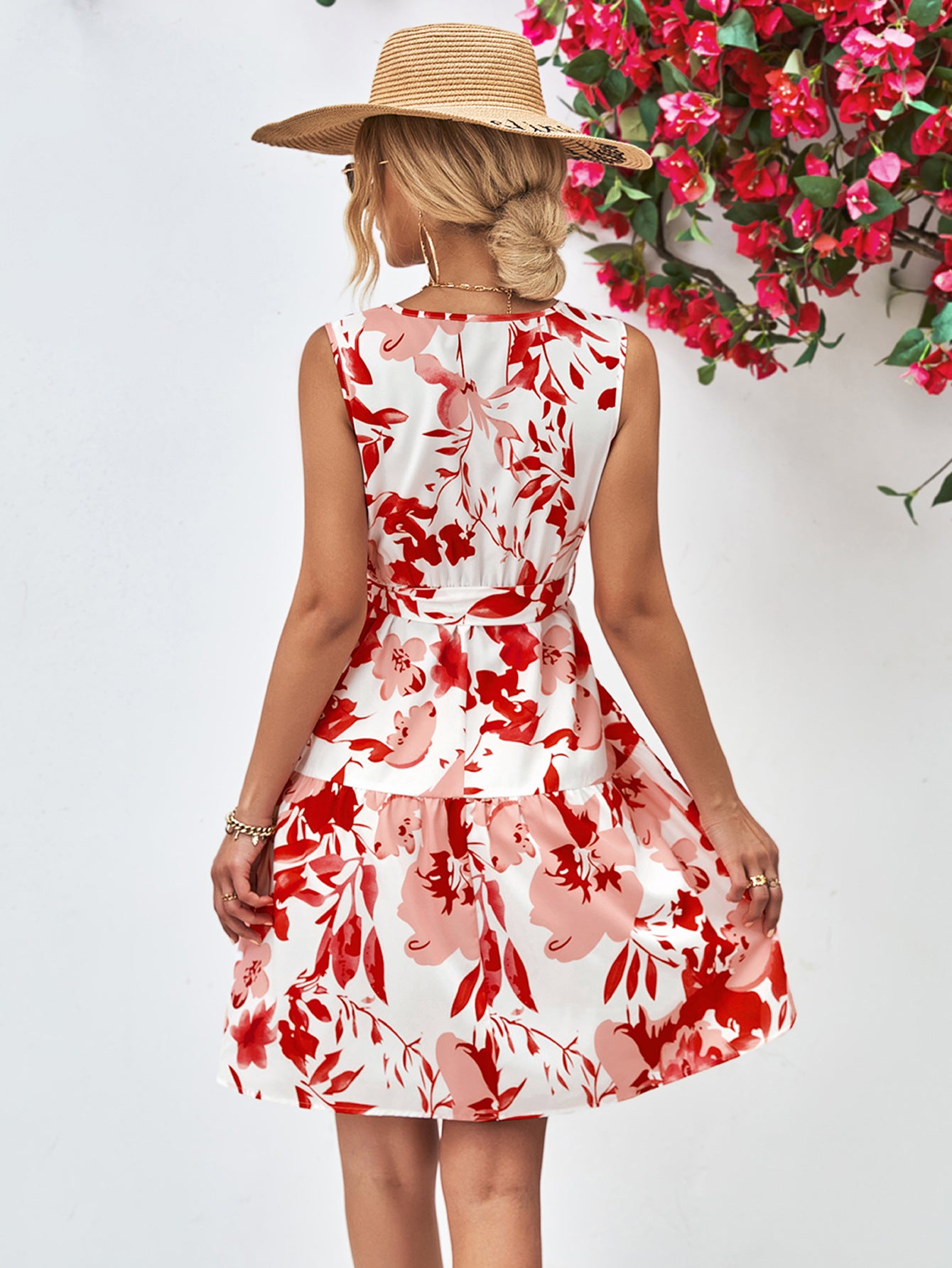 Floral Printed Flowy Summer Dress