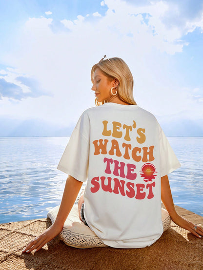 Let's Watch The Sunset Graphic Tee