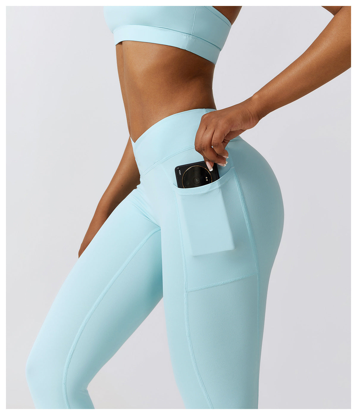 Crossover High waisted Slim Dream Leggings With Pockets