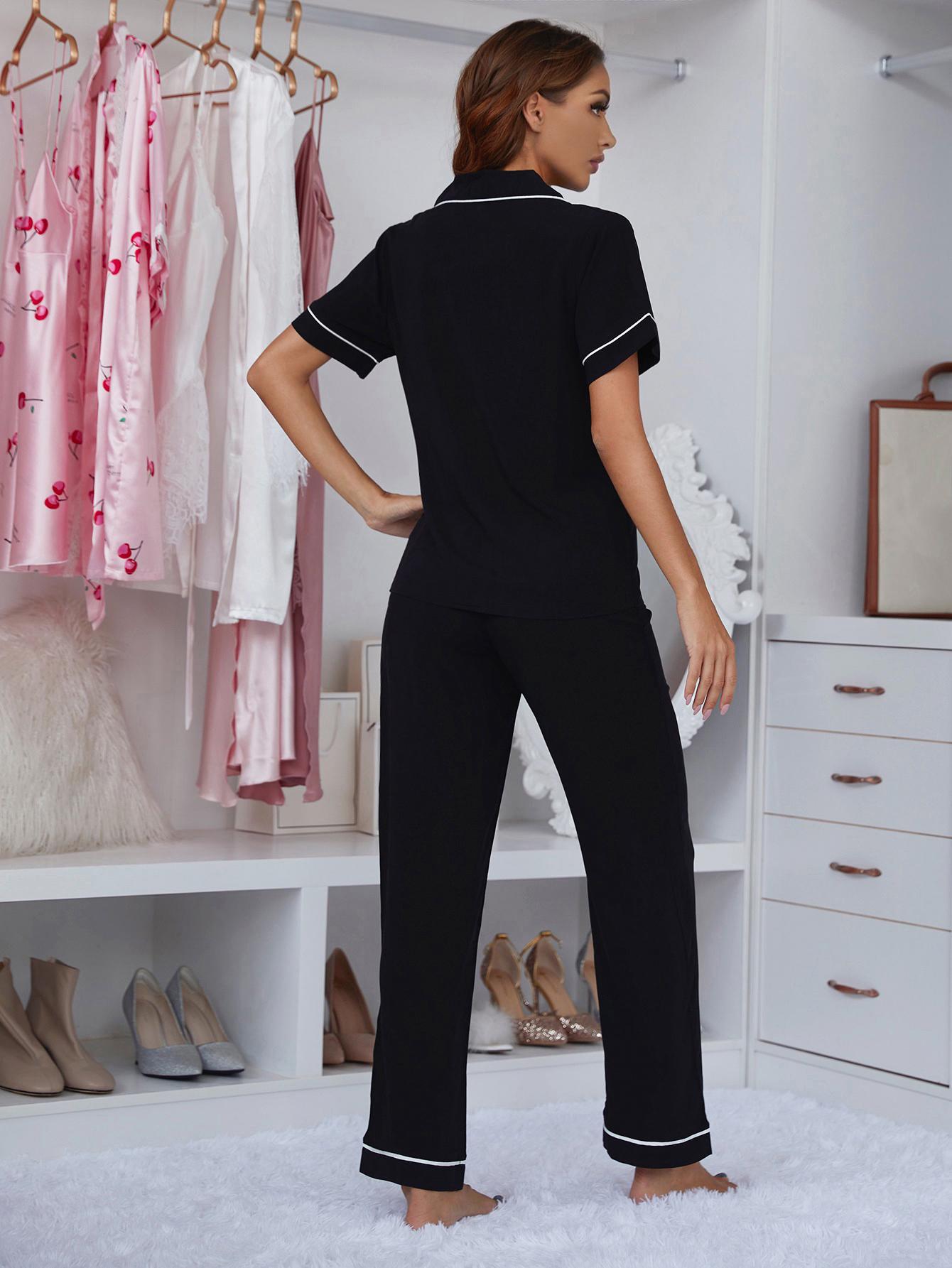 Classic Black Pajama Set