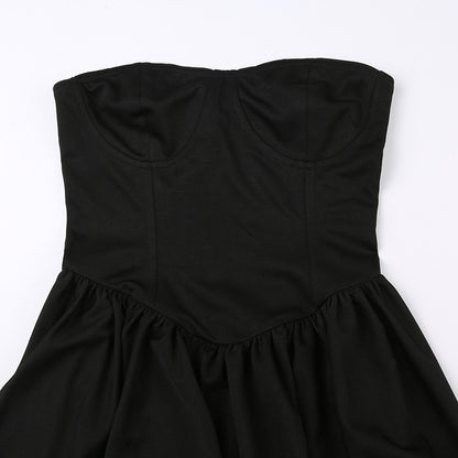 Simple Black Sleeveless Dress