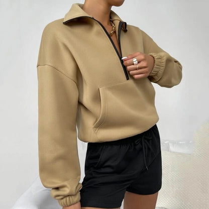 Half Zip Casual Pullover