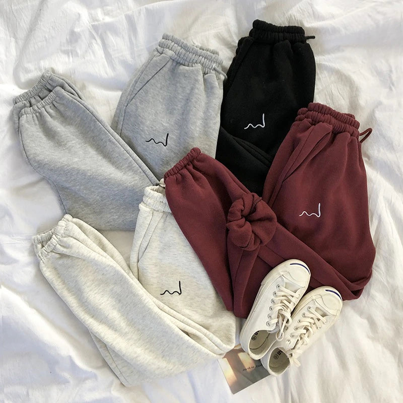 Basic Elastic Drawstring Joggers