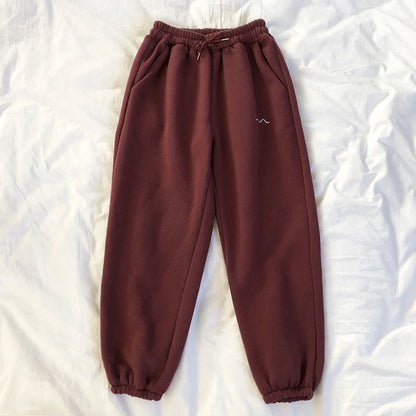 Basic Elastic Drawstring Joggers