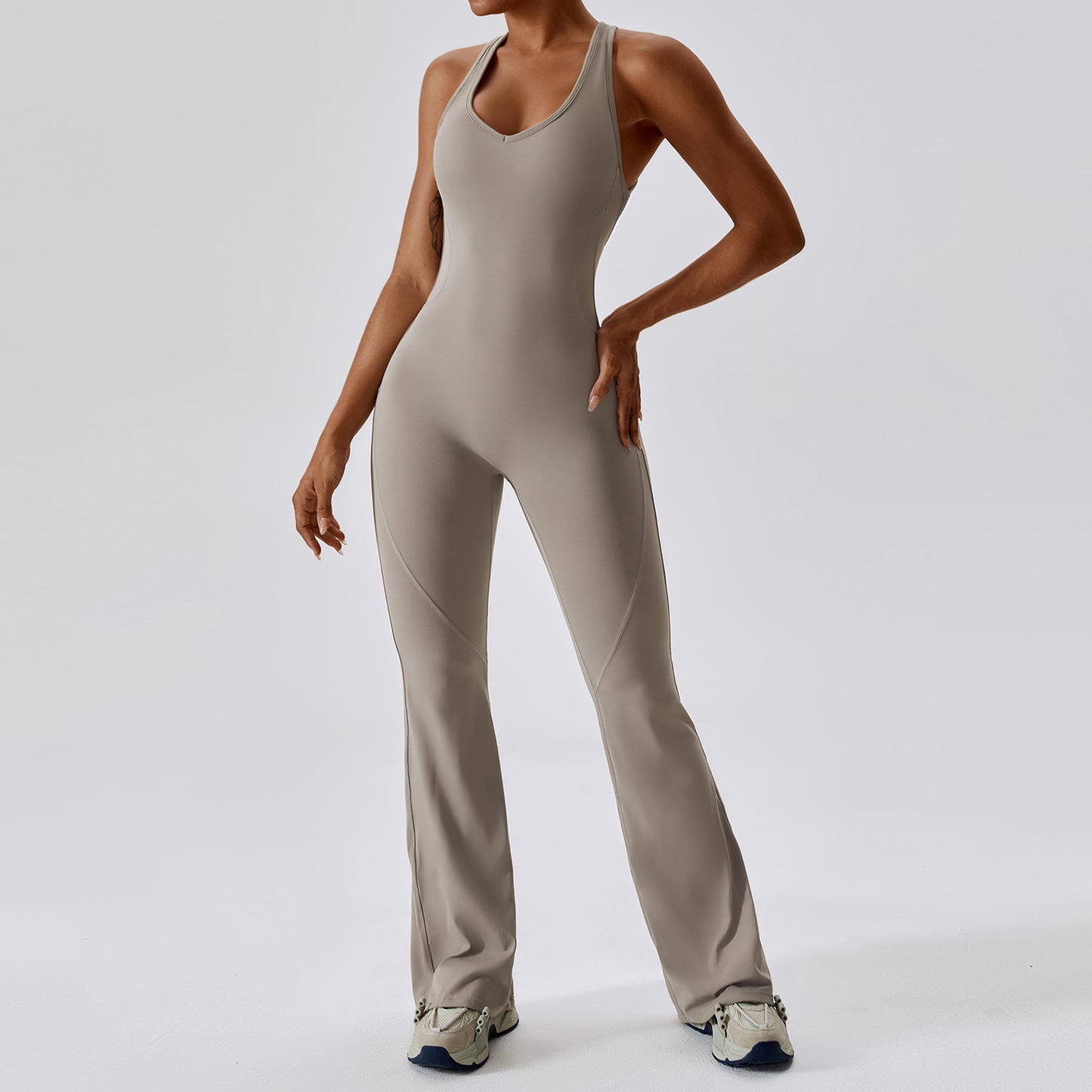 Flattering Flare Halter Jumpsuit