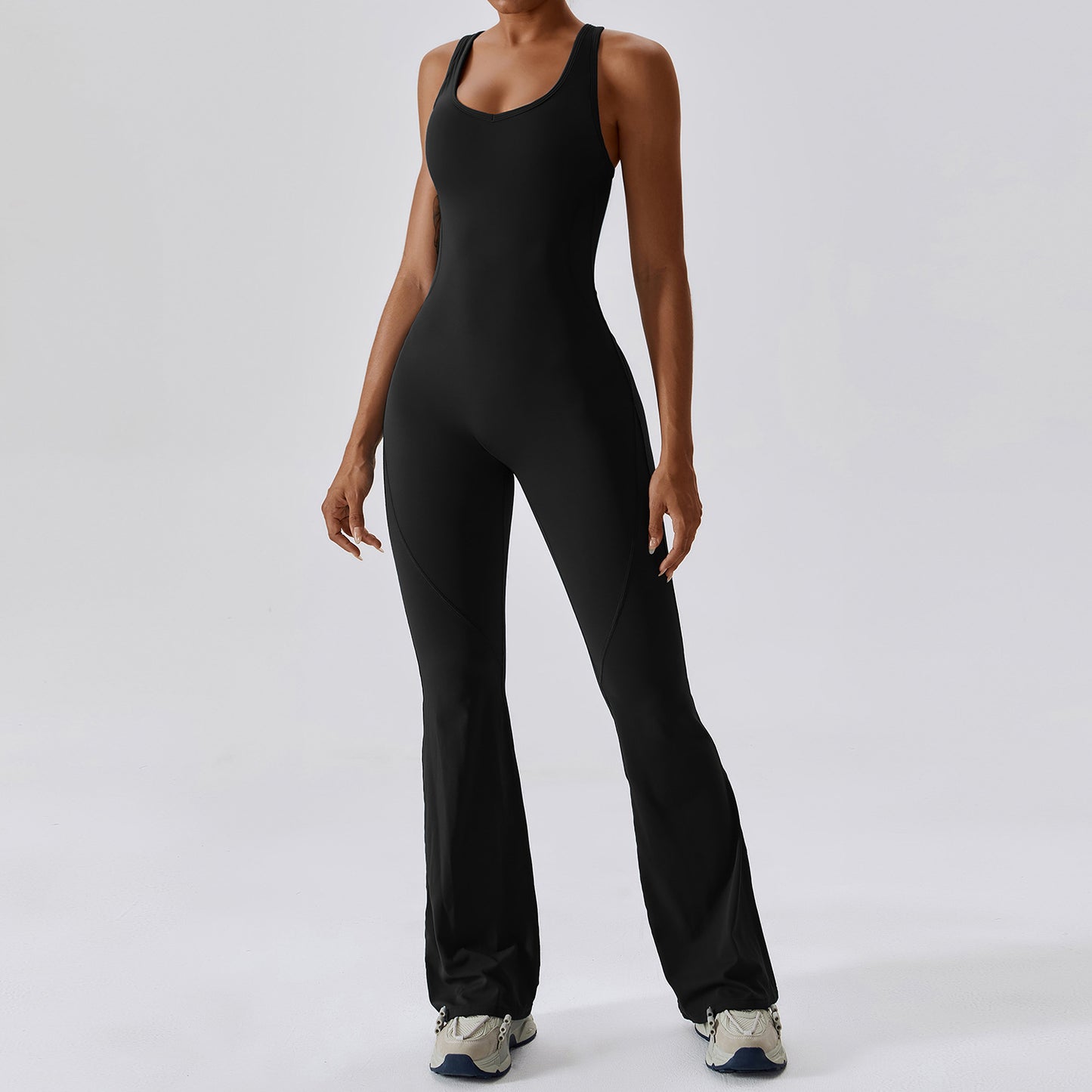 Flattering Flare Halter Jumpsuit