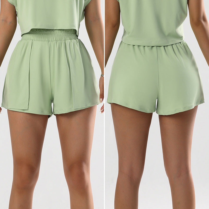 High Waisted Shorts With Built In Coverage Shorts