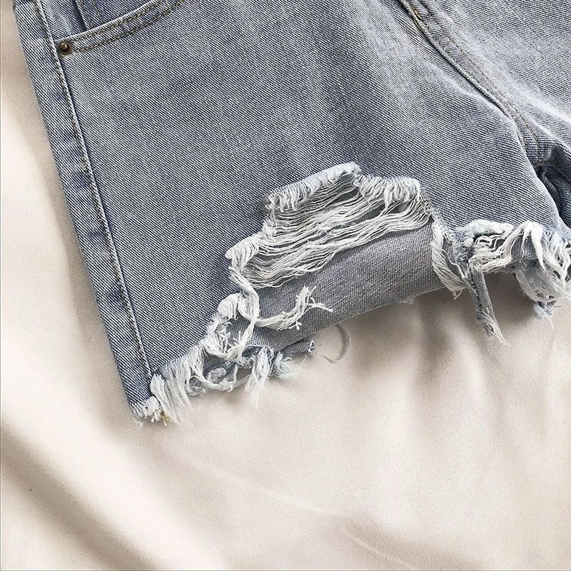 Casual High Rise Denim Shorts