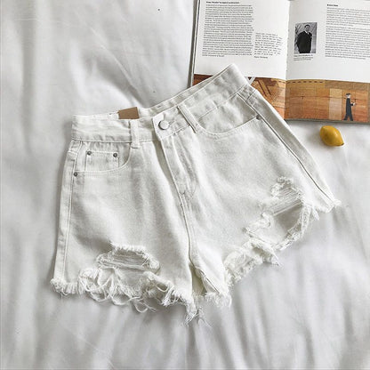 Casual High Rise Denim Shorts