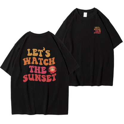 Let's Watch The Sunset Graphic Tee