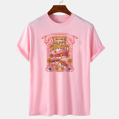 Think Happy Thoughts Oversized Tee