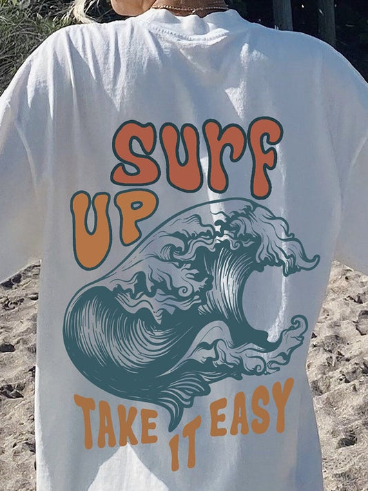 Surf Up Printed Short Sleeve T-Shirt