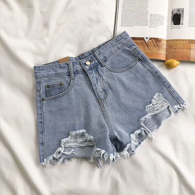 Casual High Rise Denim Shorts