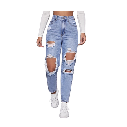 Light Wash Casual Ripped jeans