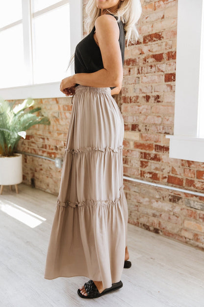 Casual Long Skirt With Elastic Waist