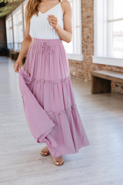 Casual Long Skirt With Elastic Waist