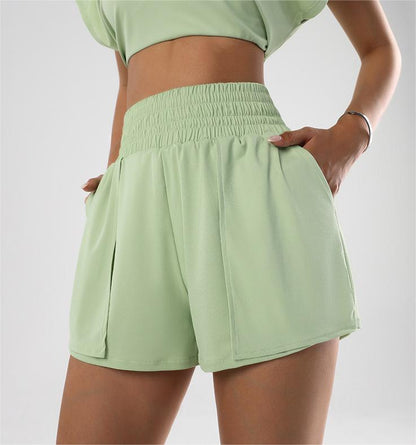 High Waisted Shorts With Built In Coverage Shorts