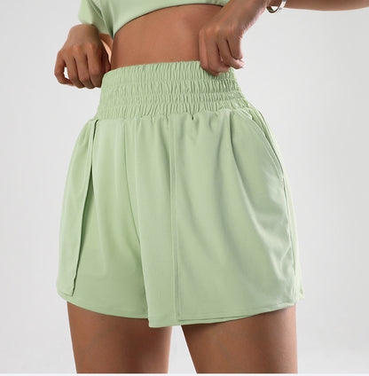 High Waisted Shorts With Built In Coverage Shorts