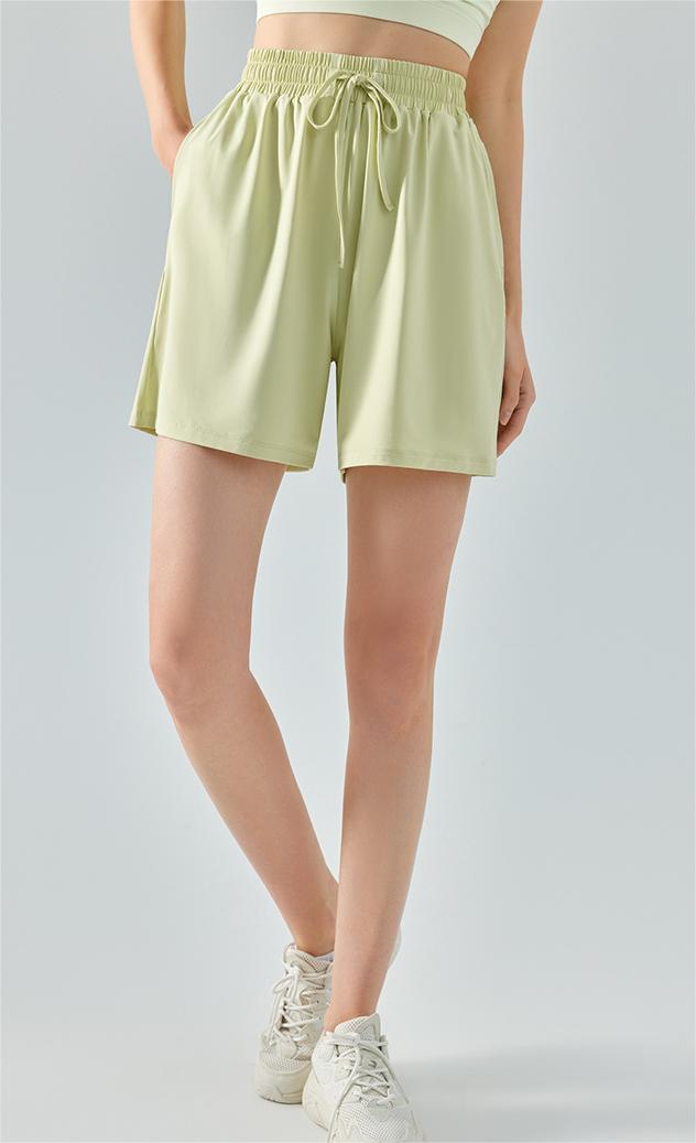 Loose Mid Length Drawstring Shorts