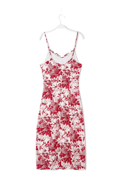 Casual Slim Fit Floral Printed Dress