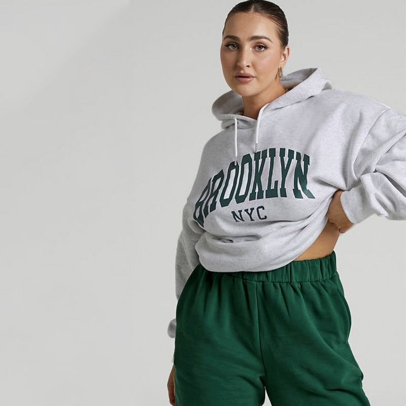 Brooklyn NYC Graphic Printed Hoodie & Sweatpants Set