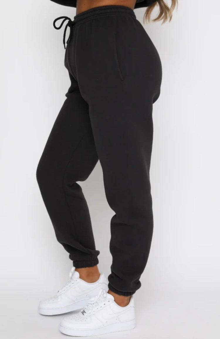 Casual Long Sleeve Pullover & Drawstring Joggers