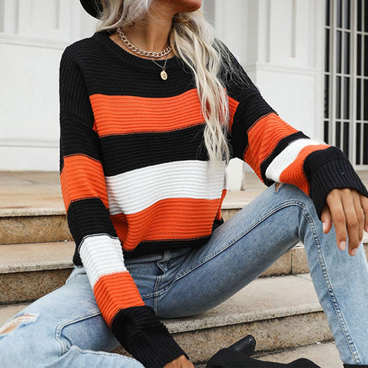 Striped Color Block Sweater