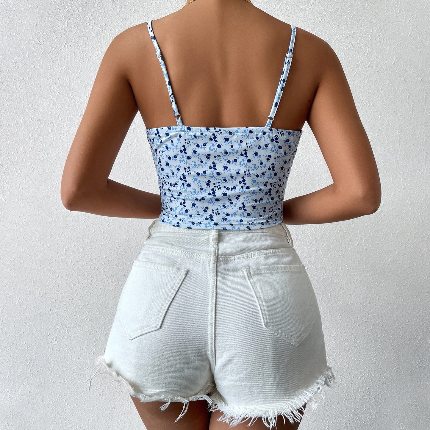 Floral Cropped Tank Top