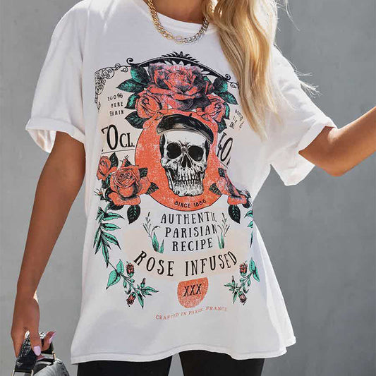 Graphic Printed Short Sleeve Loose Fit Tee