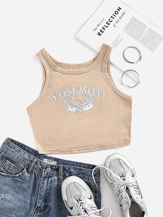 Yosemite Printed Sleeveless Top