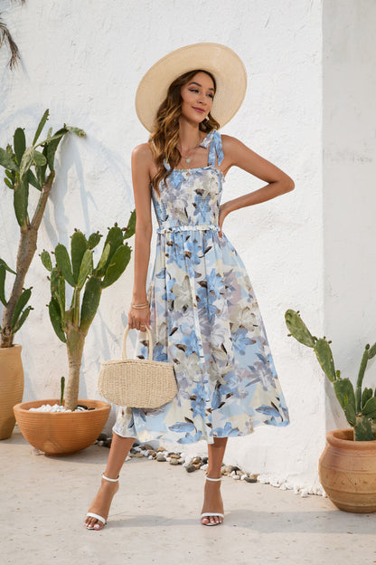 Casual Floral Printed Summer Dress